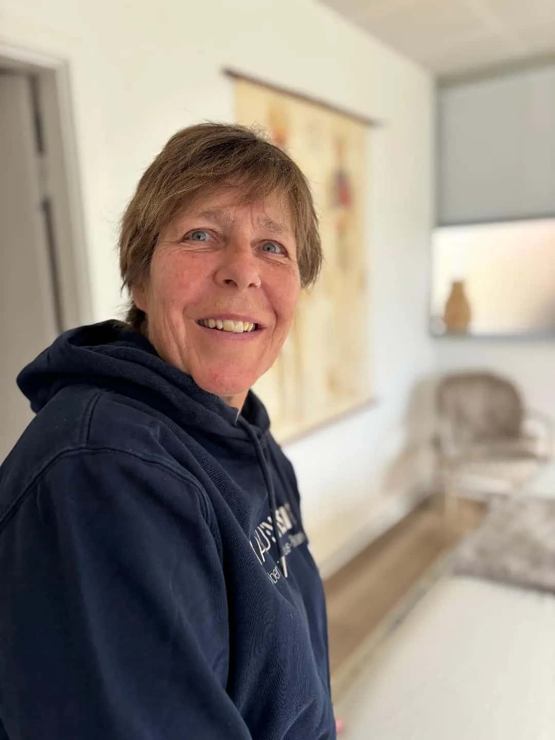 Mette Kjeld Jensen i klinikken i Brabrandhus